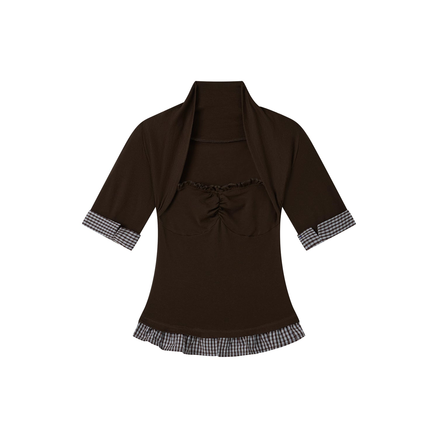 Vintage Square-Neck Wool-Blend T-Shirt