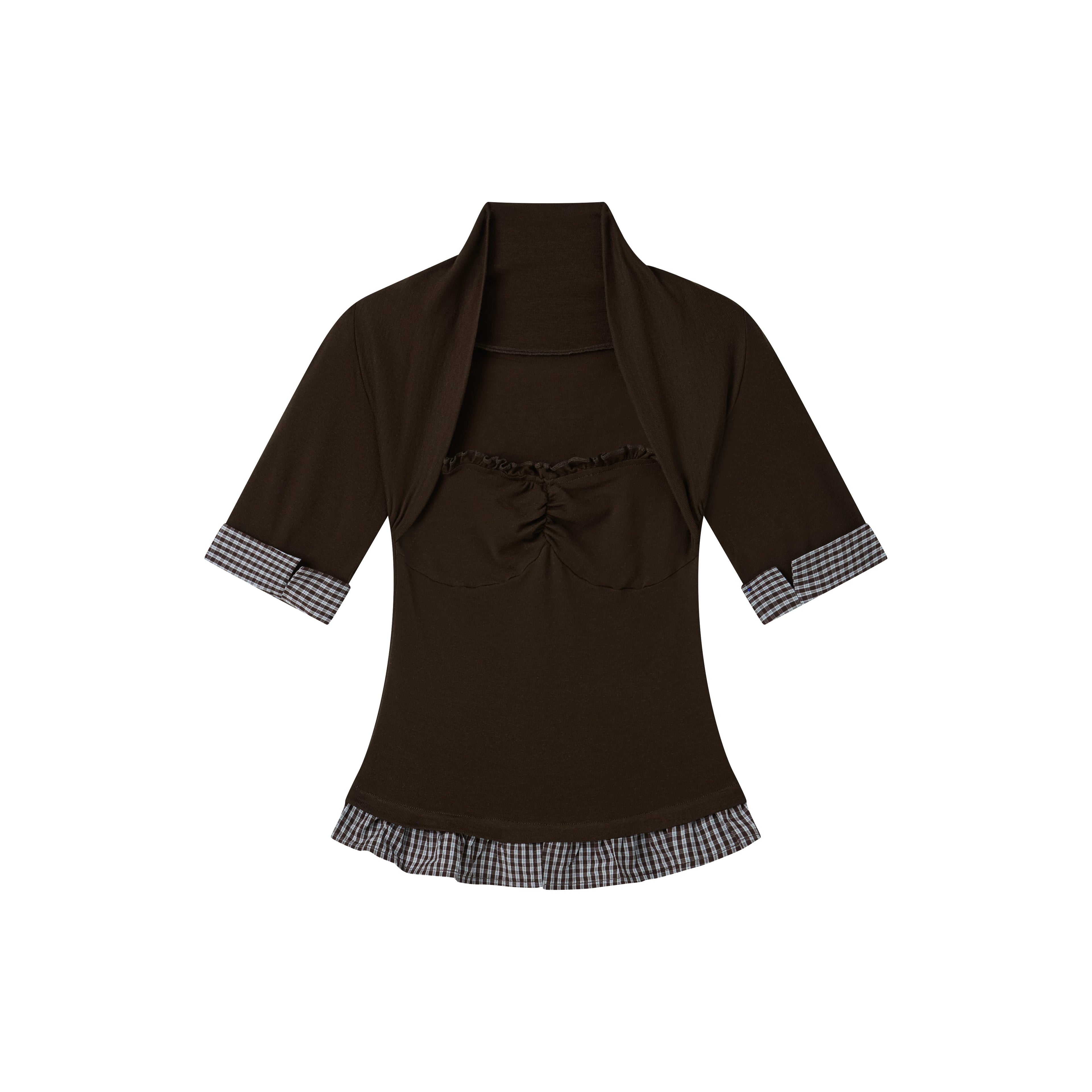 Vintage Square-Neck Wool-Blend T-Shirt