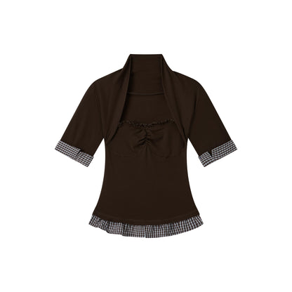 Vintage Square-Neck Wool-Blend T-Shirt