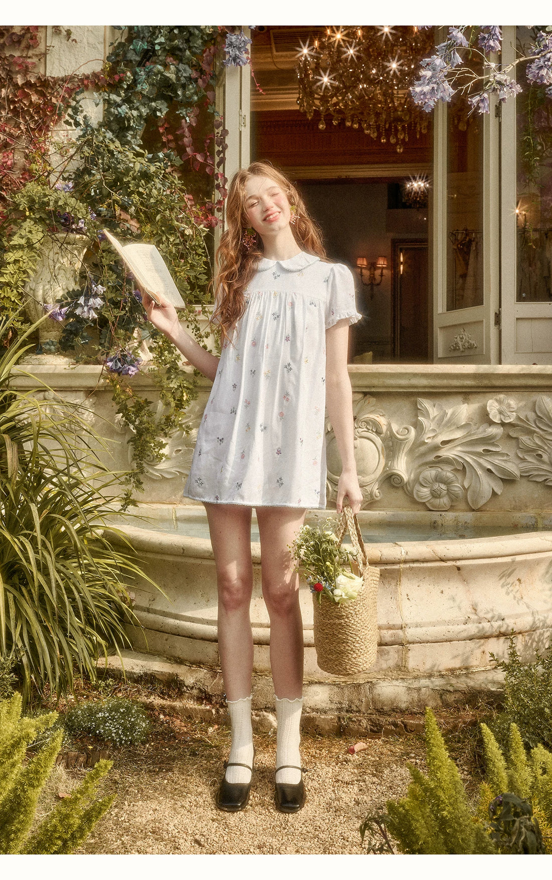 Botanical Linen Embroidered Set