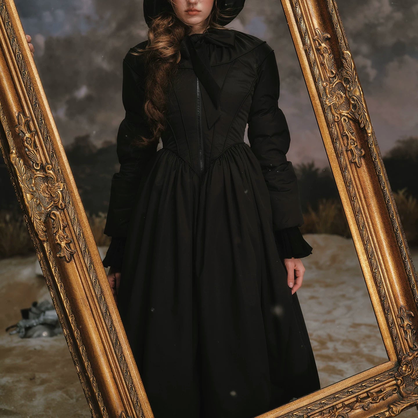 French Tailored Longline Down Coat