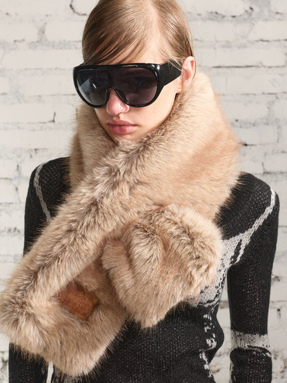 PlushTouch Winter Faux Fur Scarf