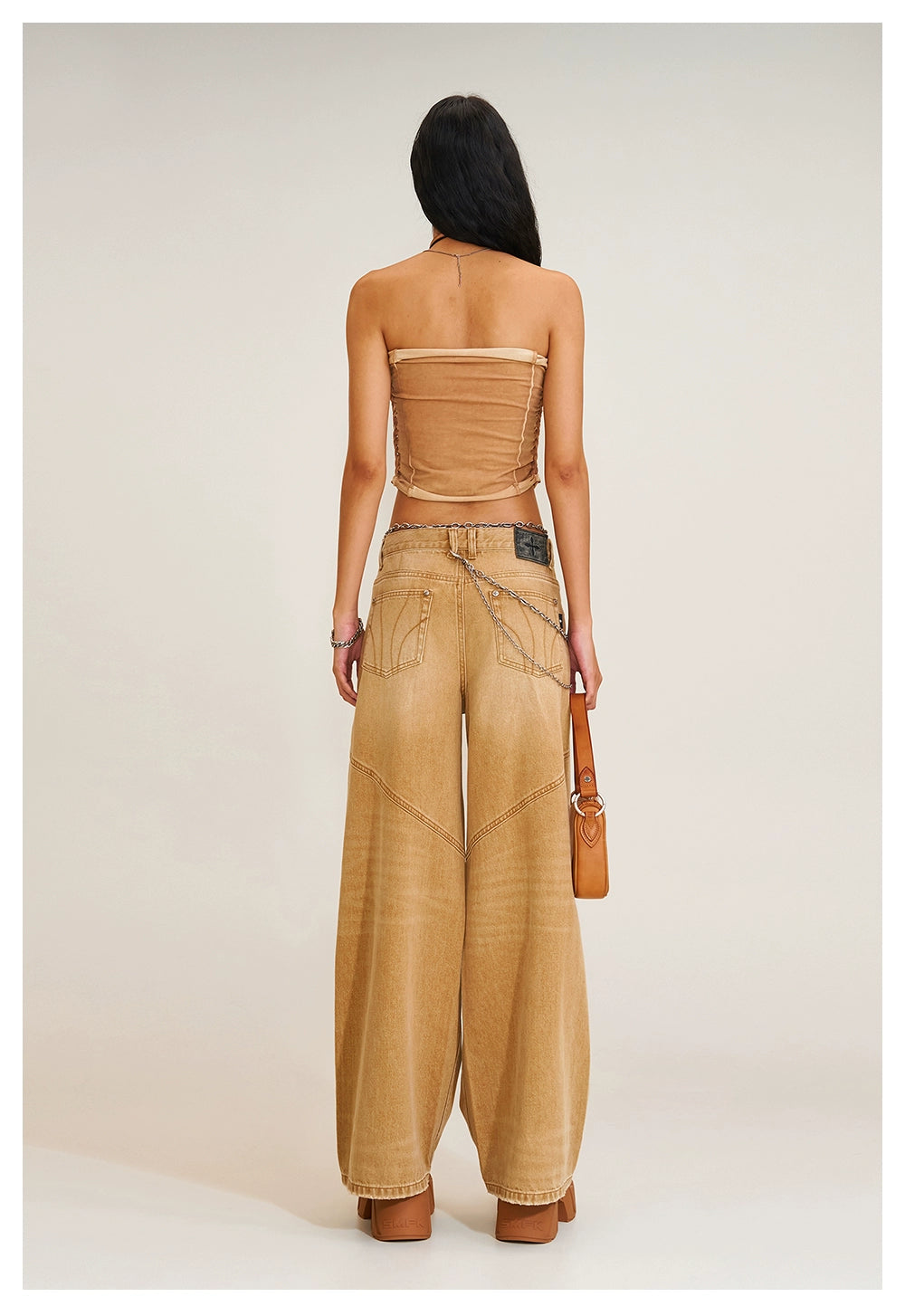 Origin of Wildness Wide-Leg Denim Pants