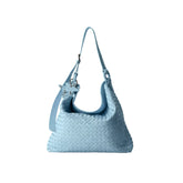 Oversized Woven Suede Tote Shoulder Bag ECODAY