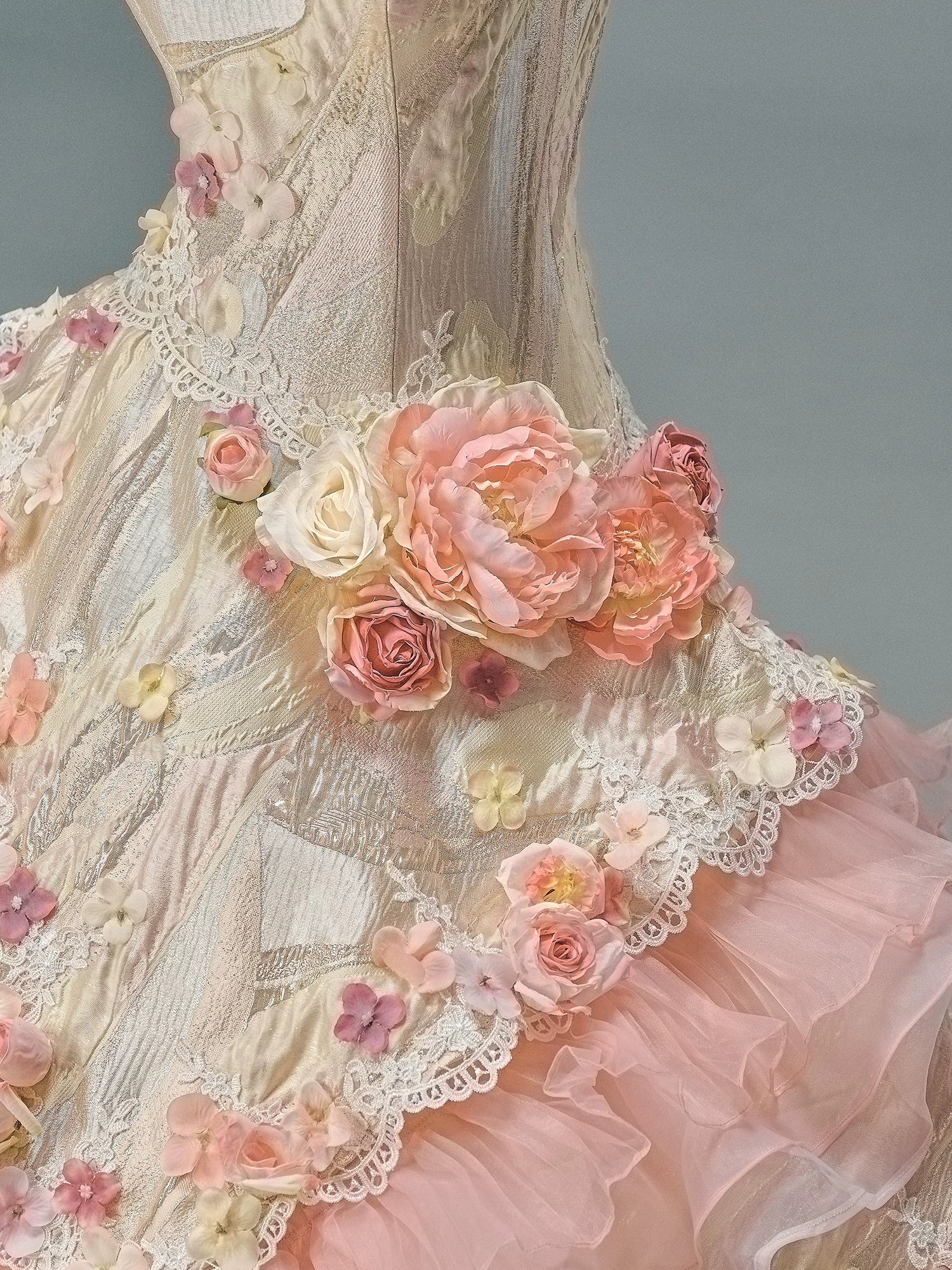 Floral Reverie “Bloom of Life” Layered Couture Gown