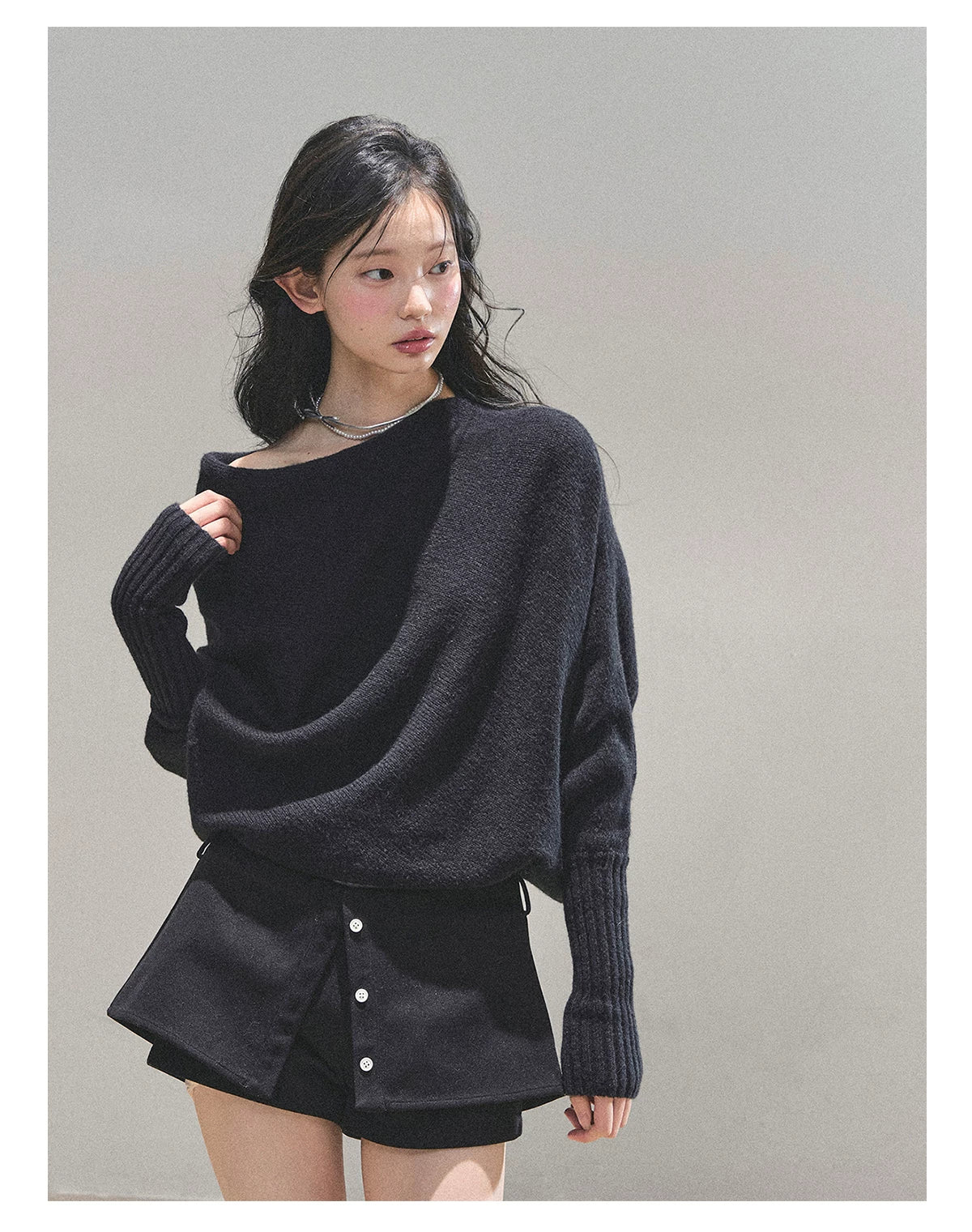 Soft Sweet Off-Shoulder Knit Sweater