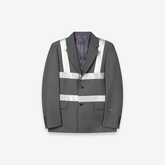 Black & Gray Double-Breasted Suit - CHINASQUAD