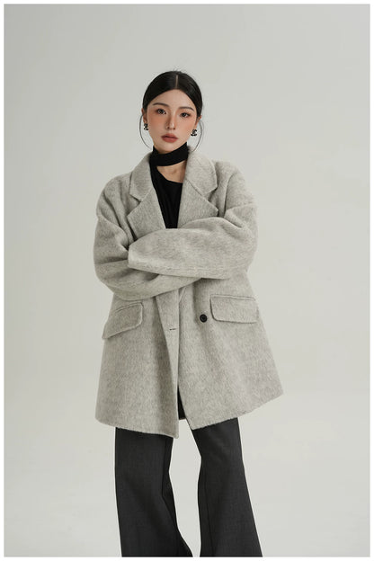 Relaxed-Fit Mid-Length Wool Blazer