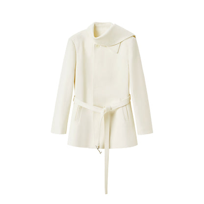 Roy Wool Scarf-Collar Jacket