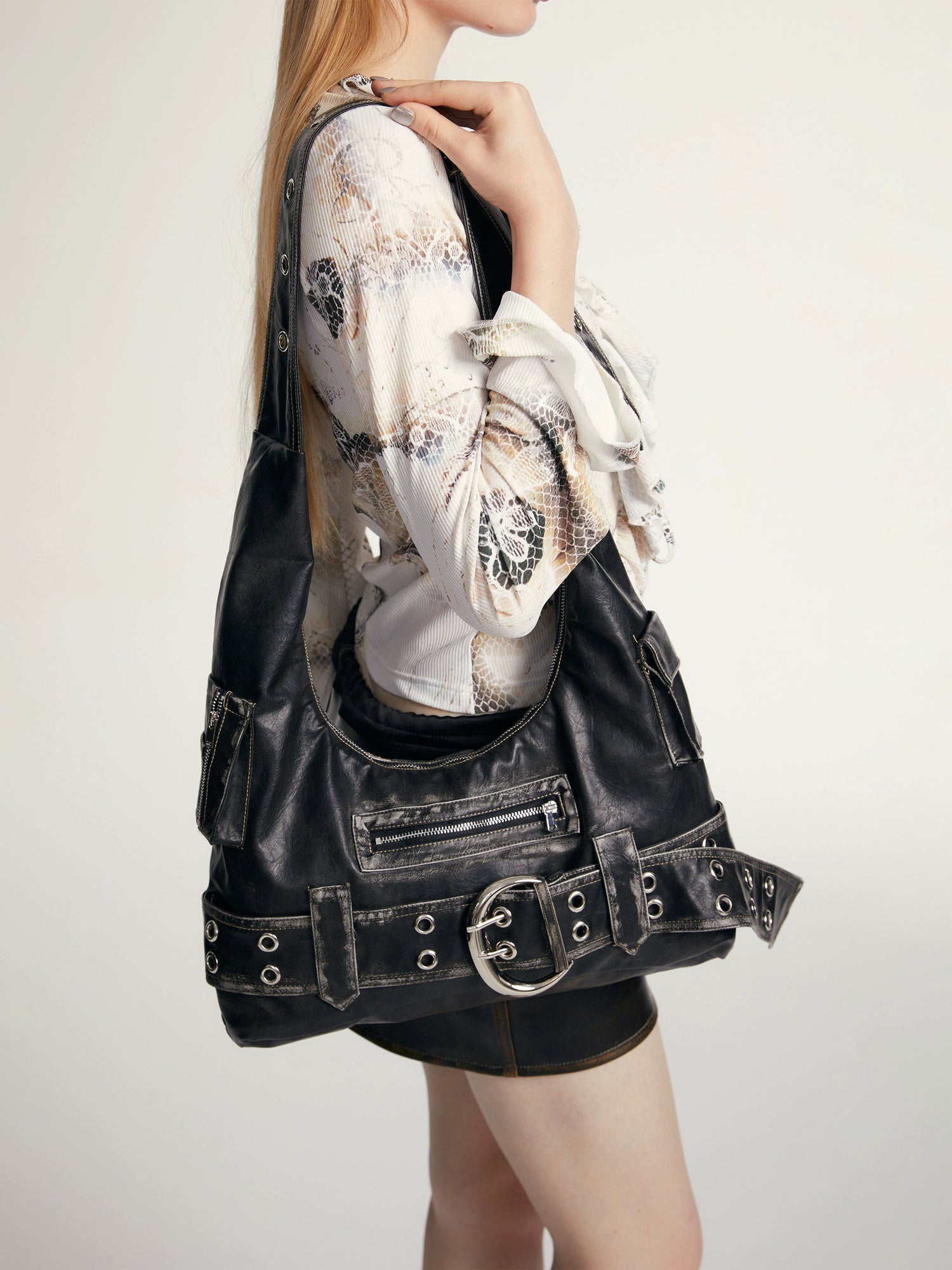 Functional Retro Shoulder Bag