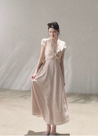 Lyocell Linen Tie-Waist Dress