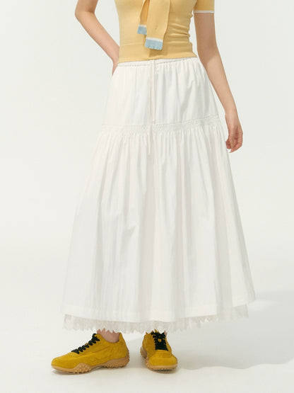 High-Waisted Versatile Double-Layer Skirt
