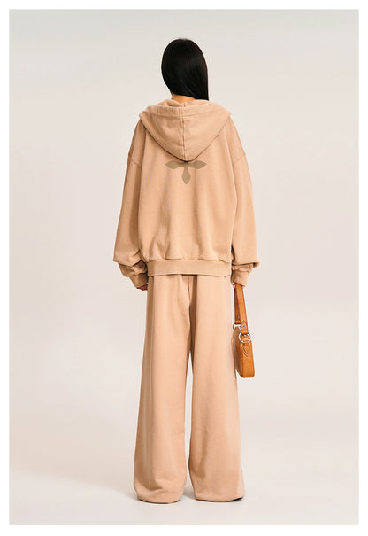 Cross Emblem Tower Wide-Leg Sweatpants