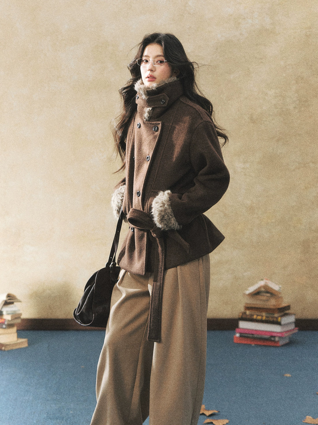 Double-Breasted Wool-Blend Jacket