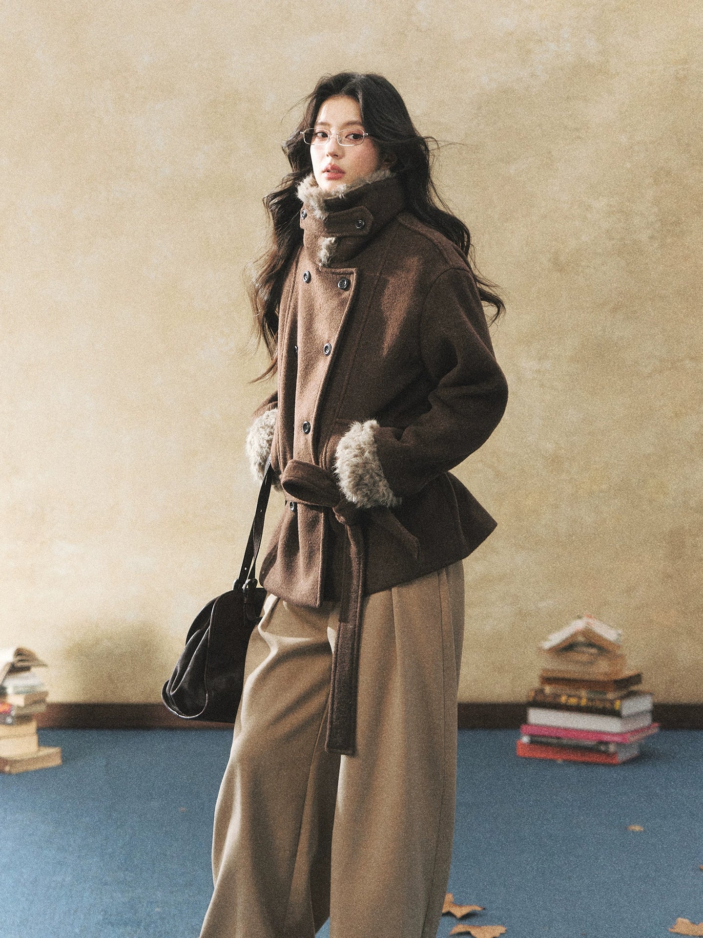 Double-Breasted Wool-Blend Jacket