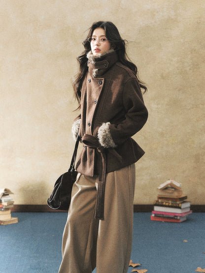 Double-Breasted Wool-Blend Jacket