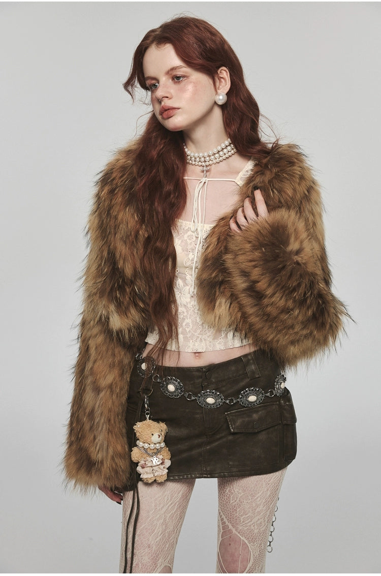 Rat Fur Short Thickened Coat - CHINASQUAD