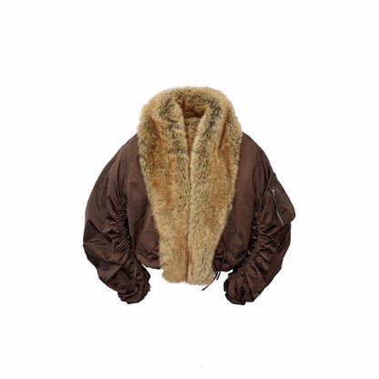 Aviator Faux Fur Jacket
