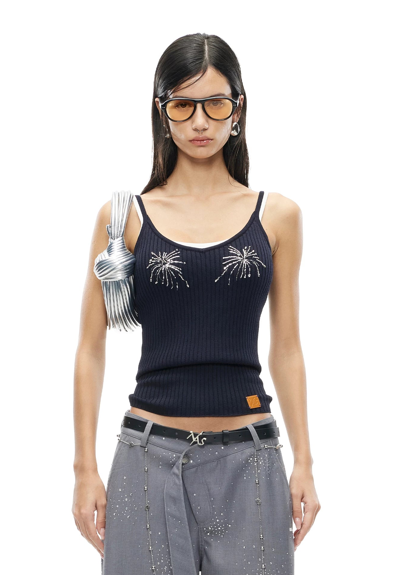 Firework Embroidered V-Neck Camisole