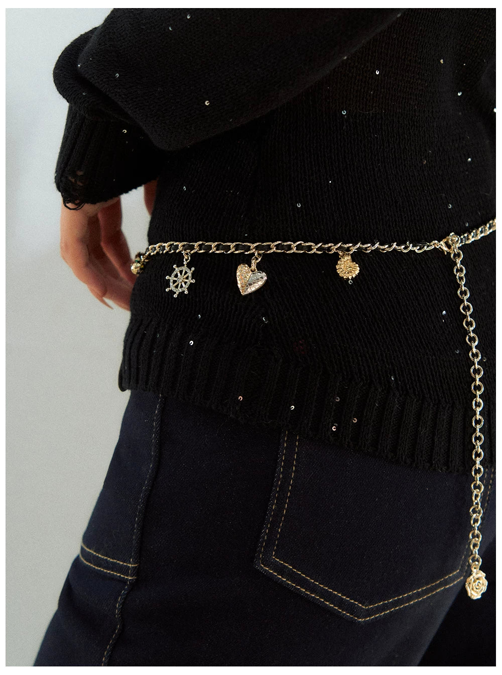 Layered Decorative Waist Chain