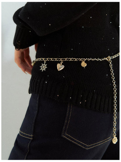 Layered Decorative Waist Chain