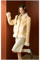 Yellow College Shearing Jacket - CHINASQUAD