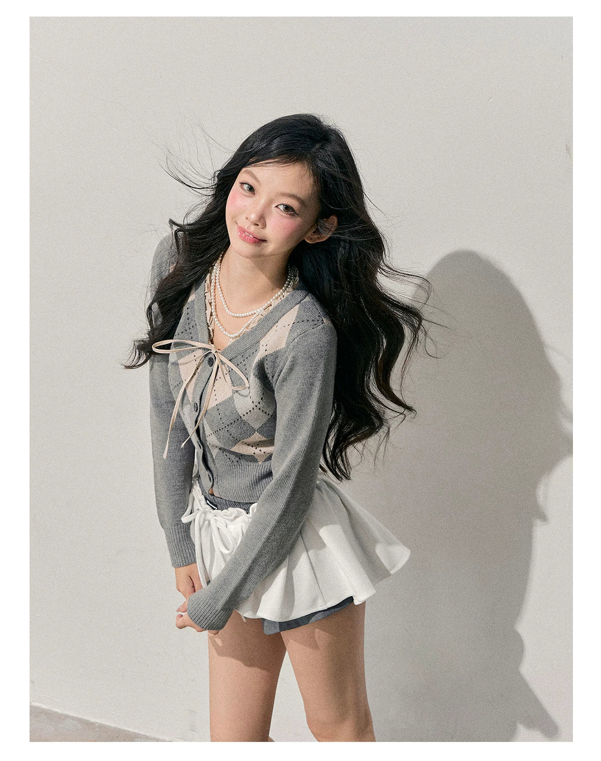 American-Style Puff A-Line Mini Skirt