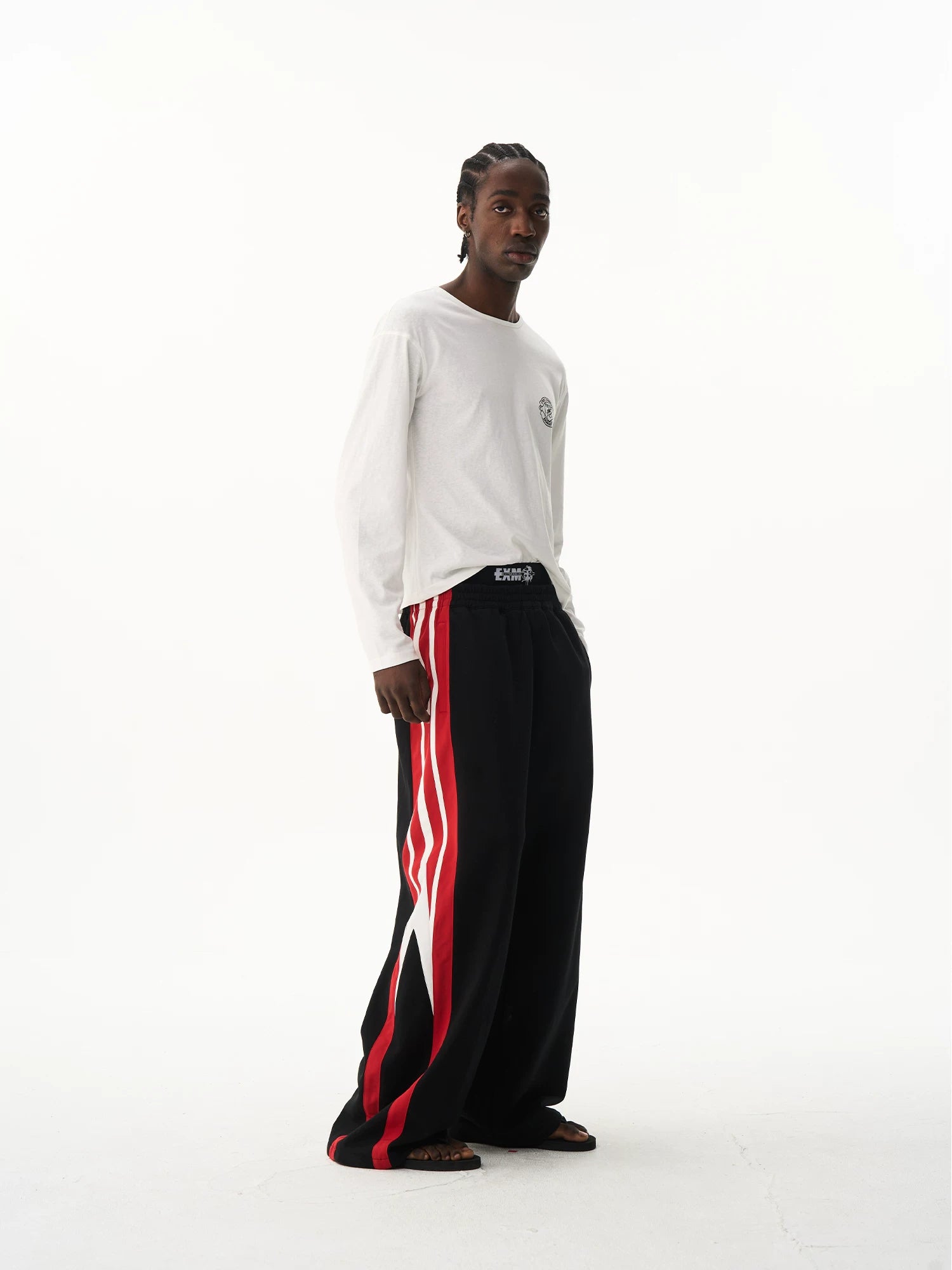 Double Waist Printed Street Sweatpants