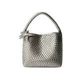 Medium Woven Tote Shoulder Bag ECODAY