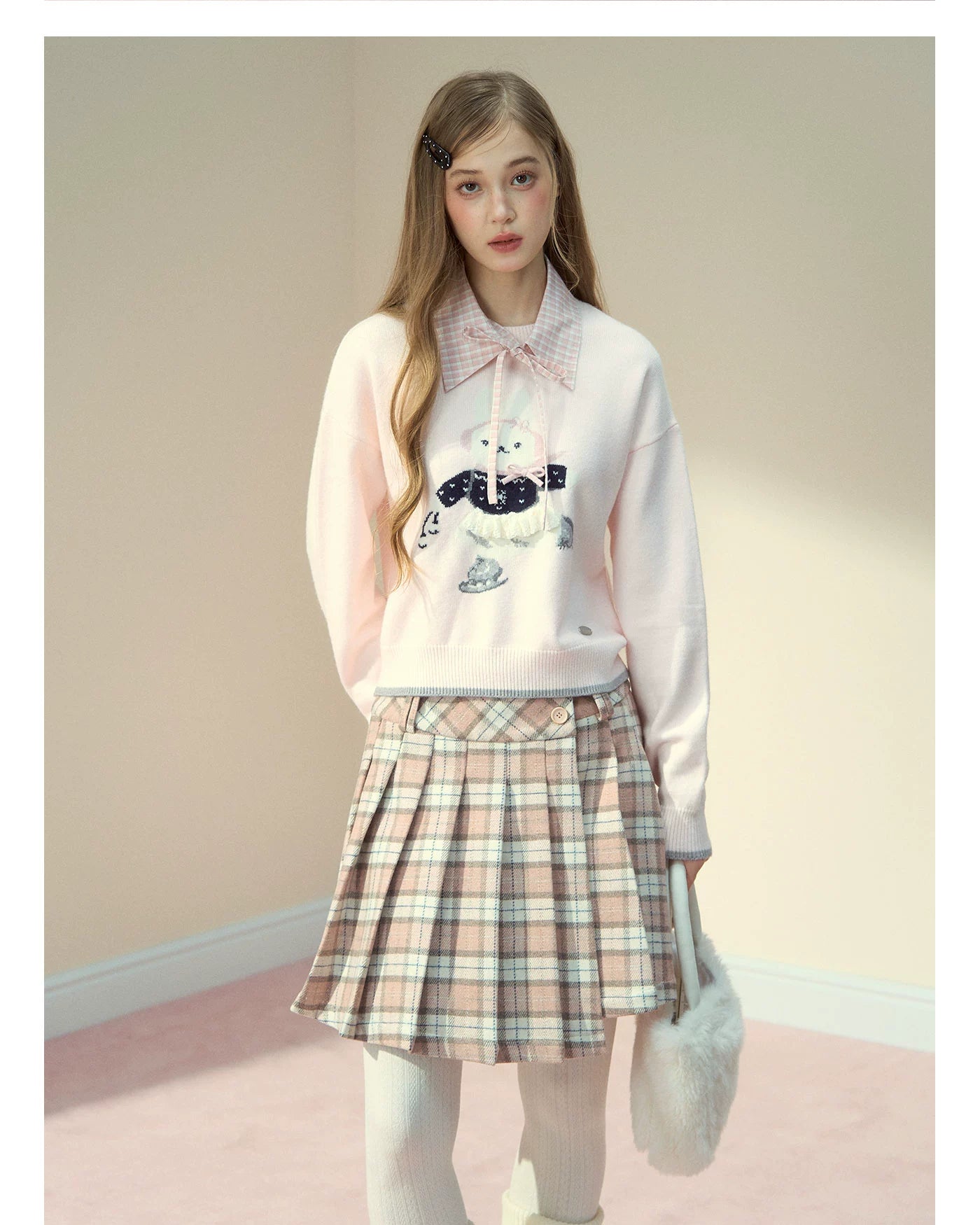 Bunny Diary Collar Sweater