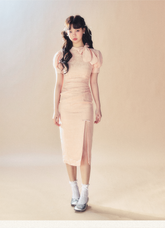 Pink Cheongsam Dress - CHINASQUAD