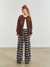 Lazy Plaid Wide-Leg Casual Pants - CHINASQUAD