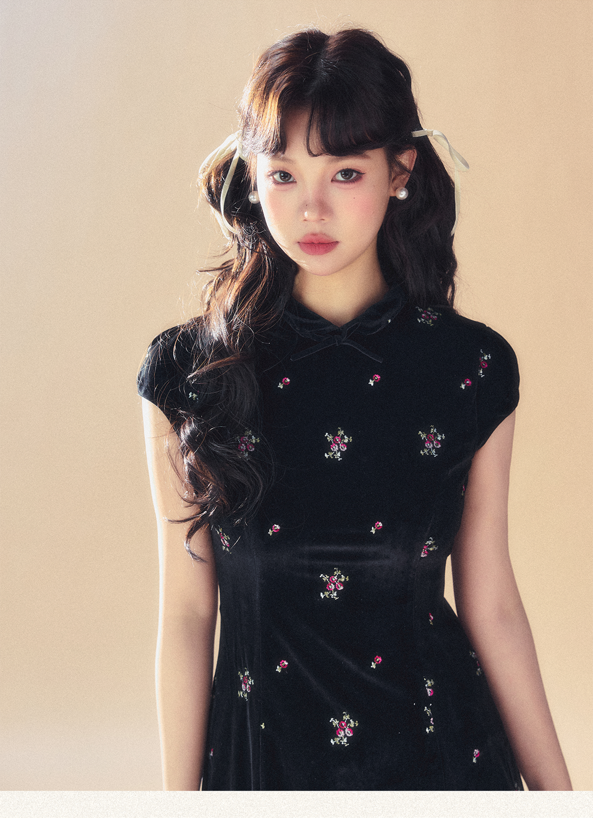 Black Velvet Dress - CHINASQUAD