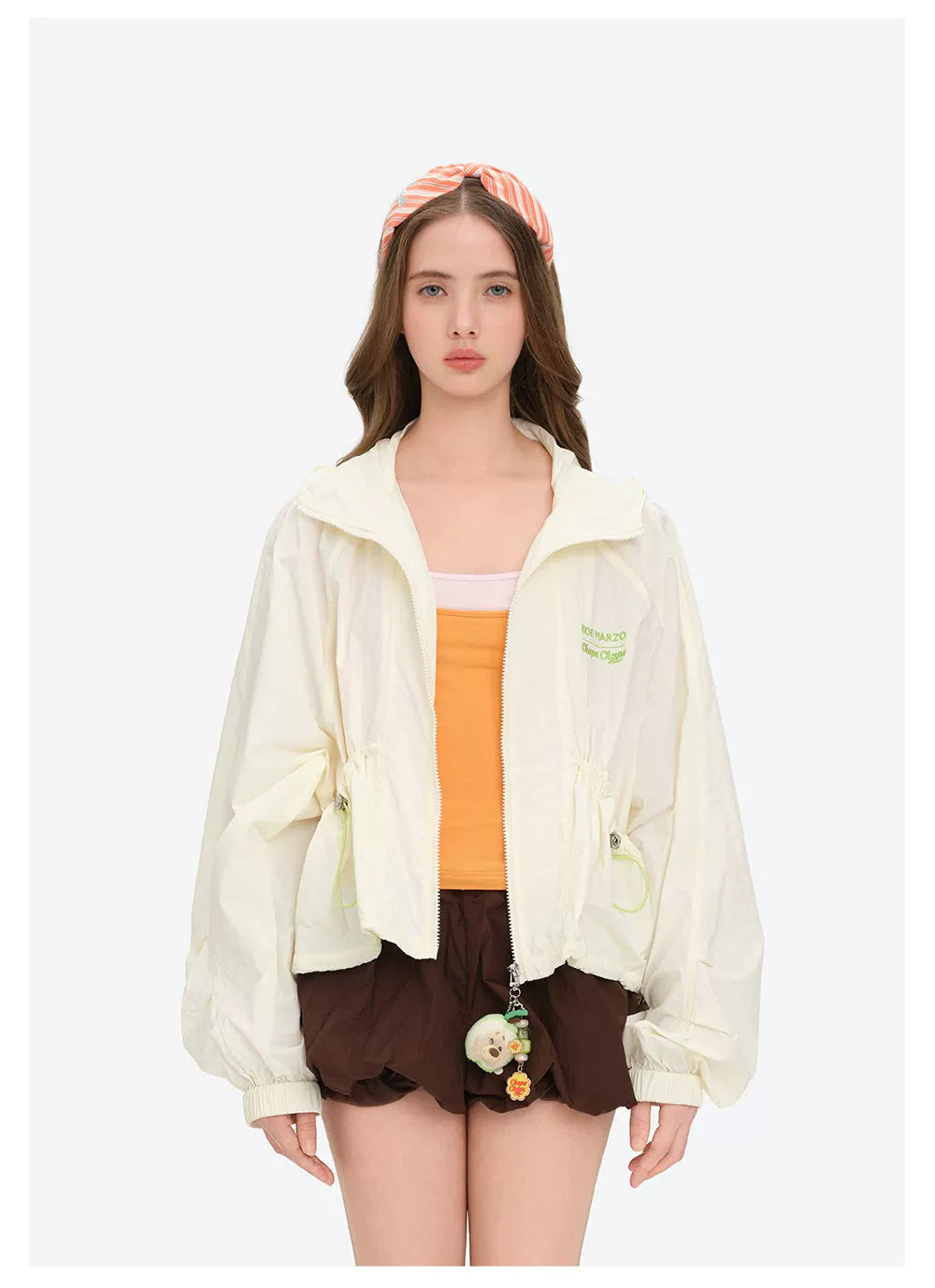 Cropped Raglan Sleeve Lightweight Jacket