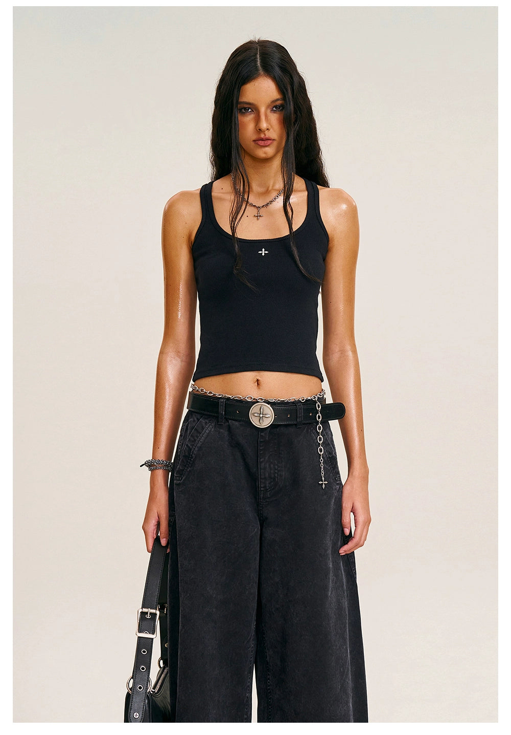 Storm Vintage Moto Washed Tank Top