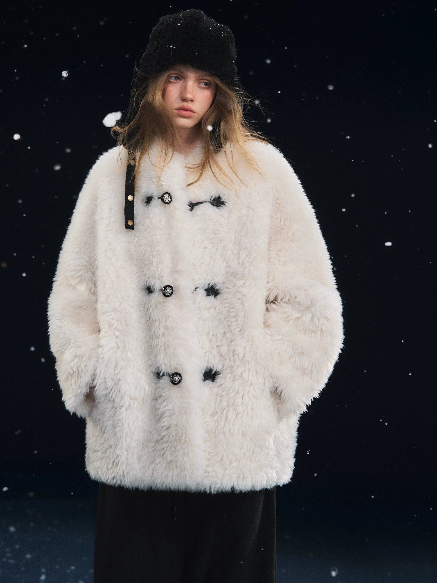 Plush Button-Up Fleece Jacket