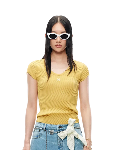 Bailey U-Neck  Knit Tee