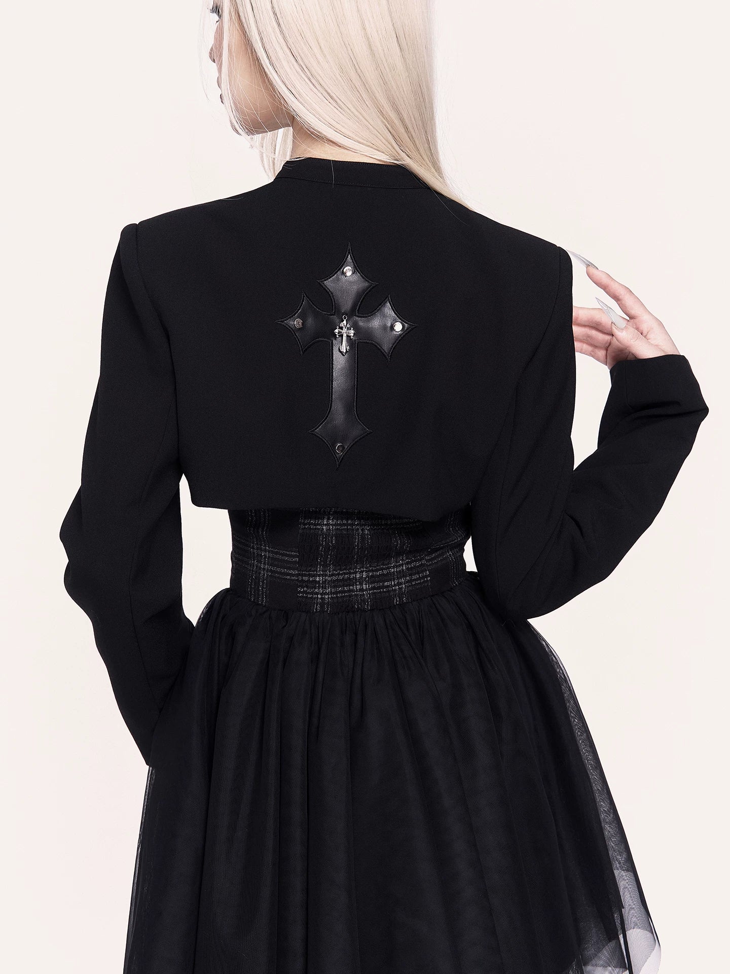 Corset Dress &amp; Cross Bolero Jacket Set