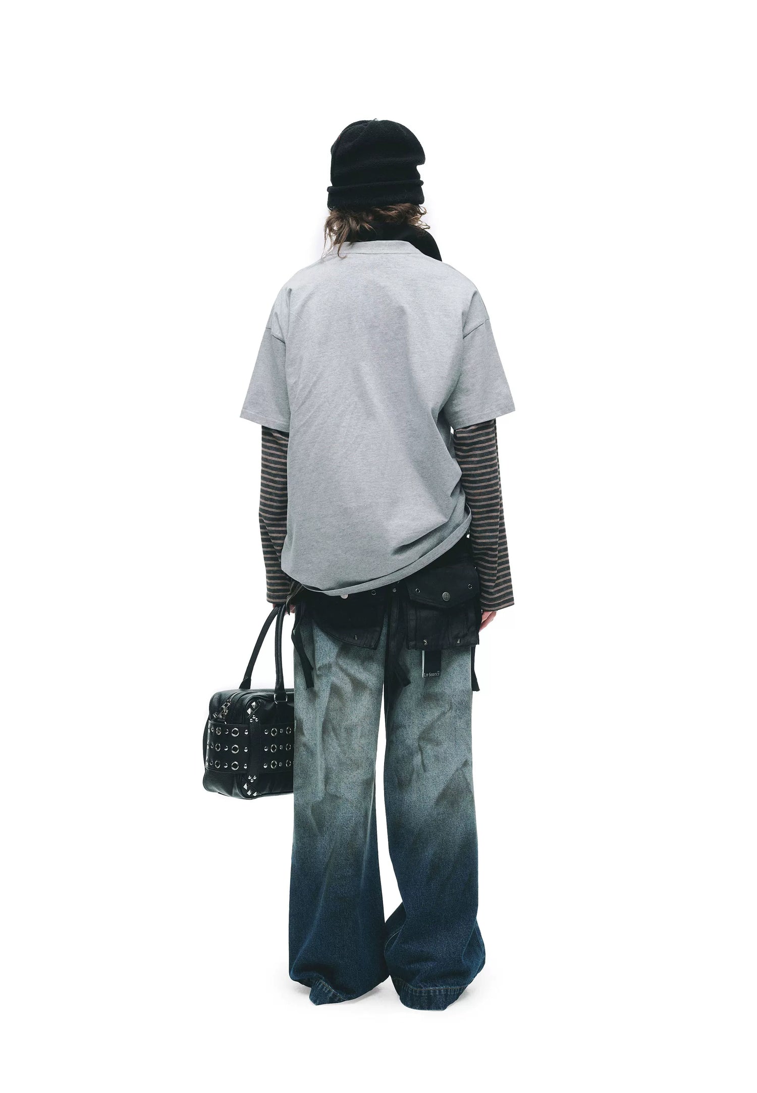 Hand-Sprayed Graffiti Distressed Oversized T-Shirt