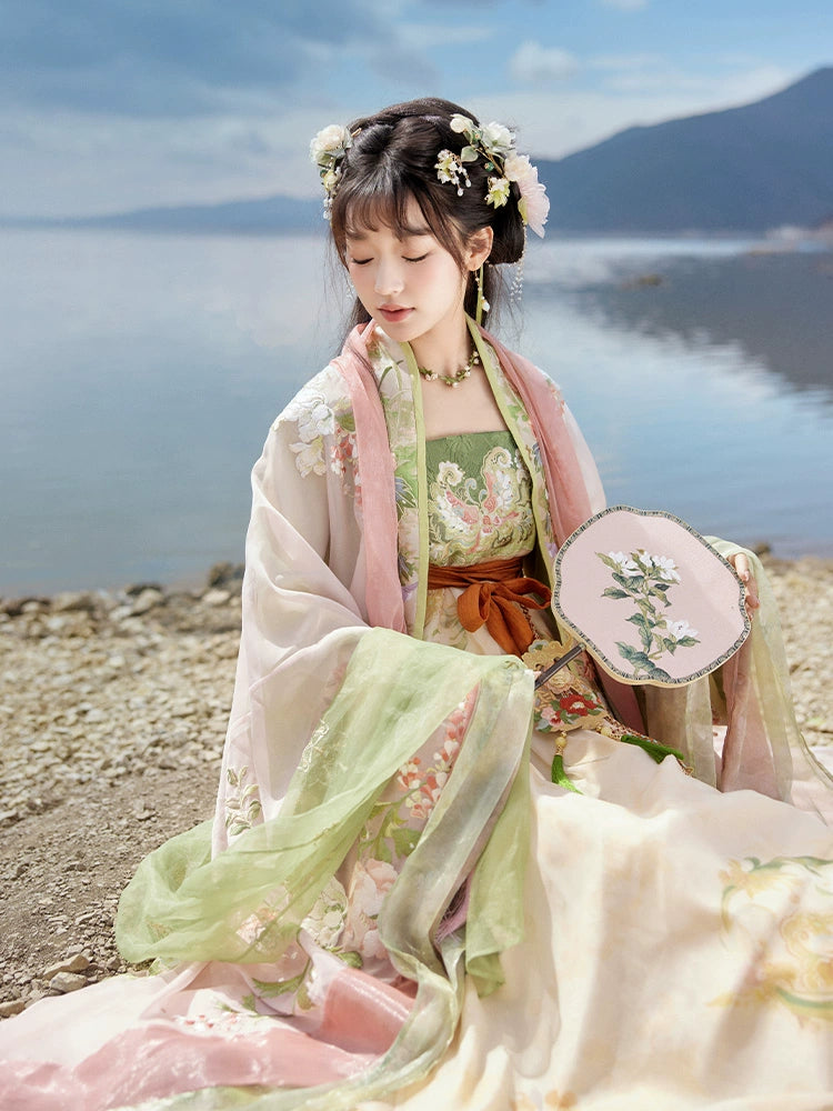 &quot;咫尺盛夏&quot; Tang-style Hanfu Set