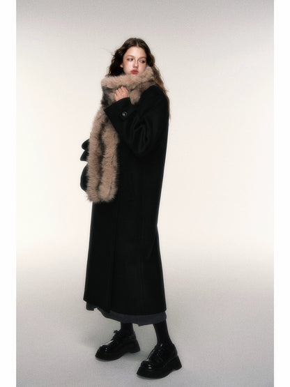 Vintage Cozy Faux Fur Winter Scarf