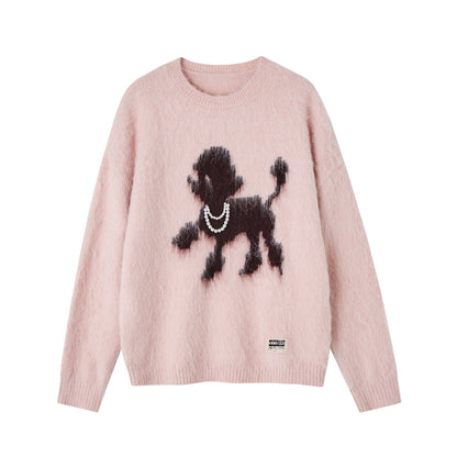 Playful Puppy Crewneck Sweater
