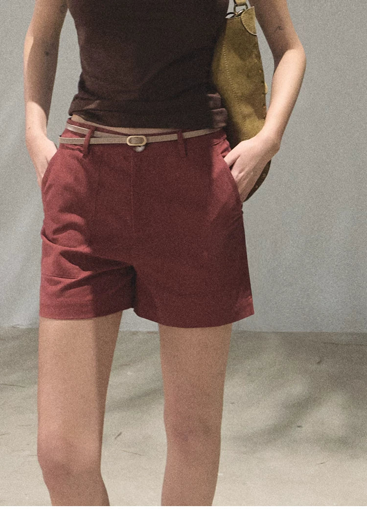 March Expansion Linen-Blend Tailored Shorts