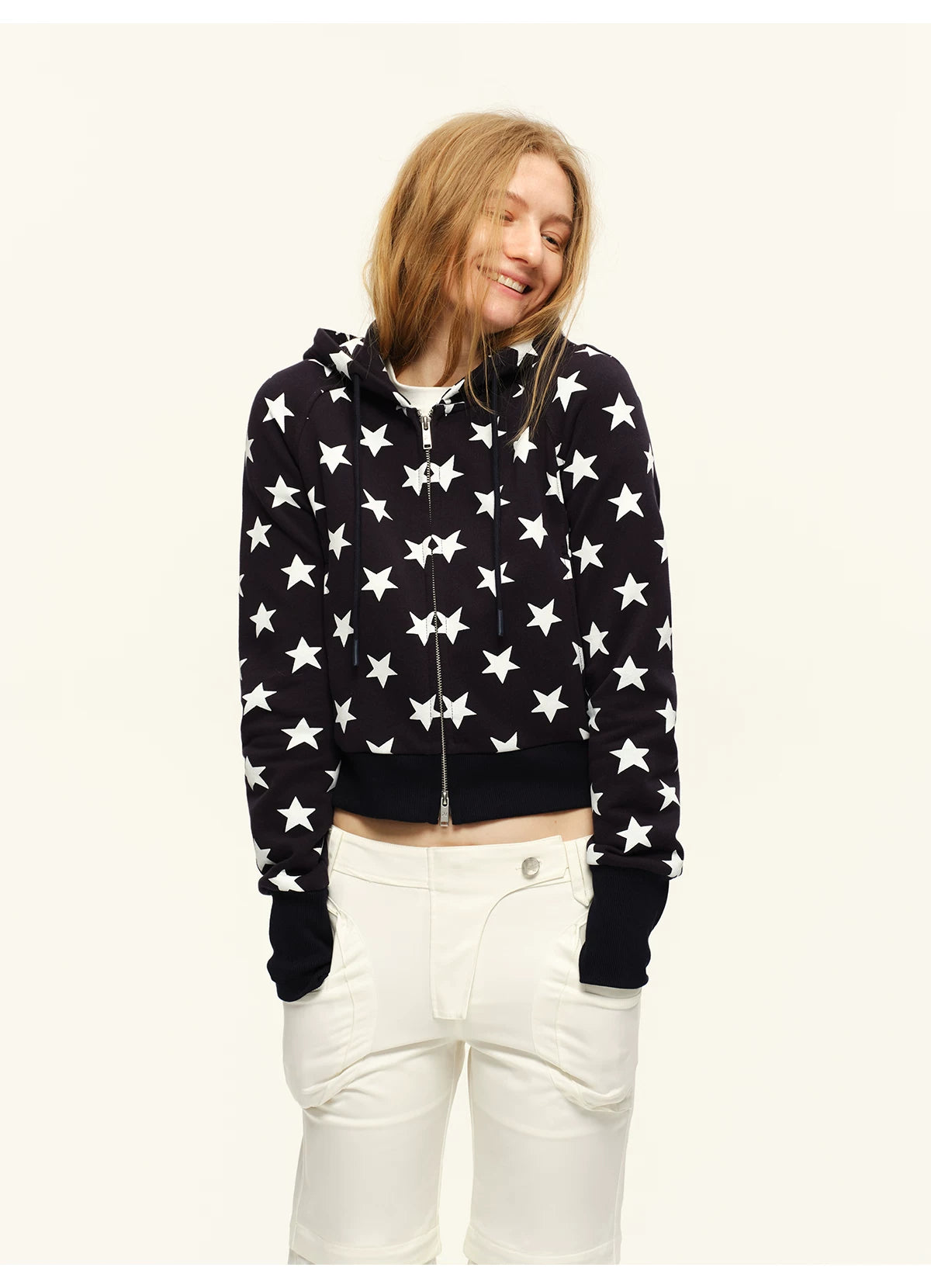 Hooded Sweatshirt &amp; Wide-Leg Sweatpants Set