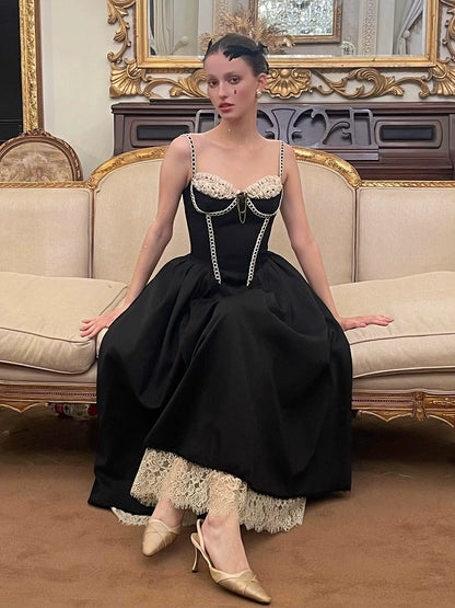 Villain Kate Corset Strap Little Black Dress