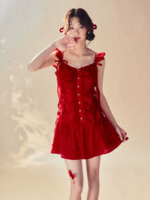 Red Spaghetti Strap Dress - CHINASQUAD