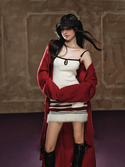 Oversized Wool Knit Overcoat