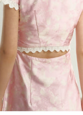 Pink Cheongsam Dress - CHINASQUAD