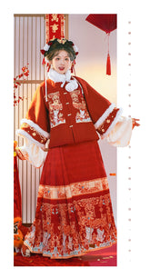 "龙宝送福"Ming-Dynasty Hanfu Set - CHINASQUAD