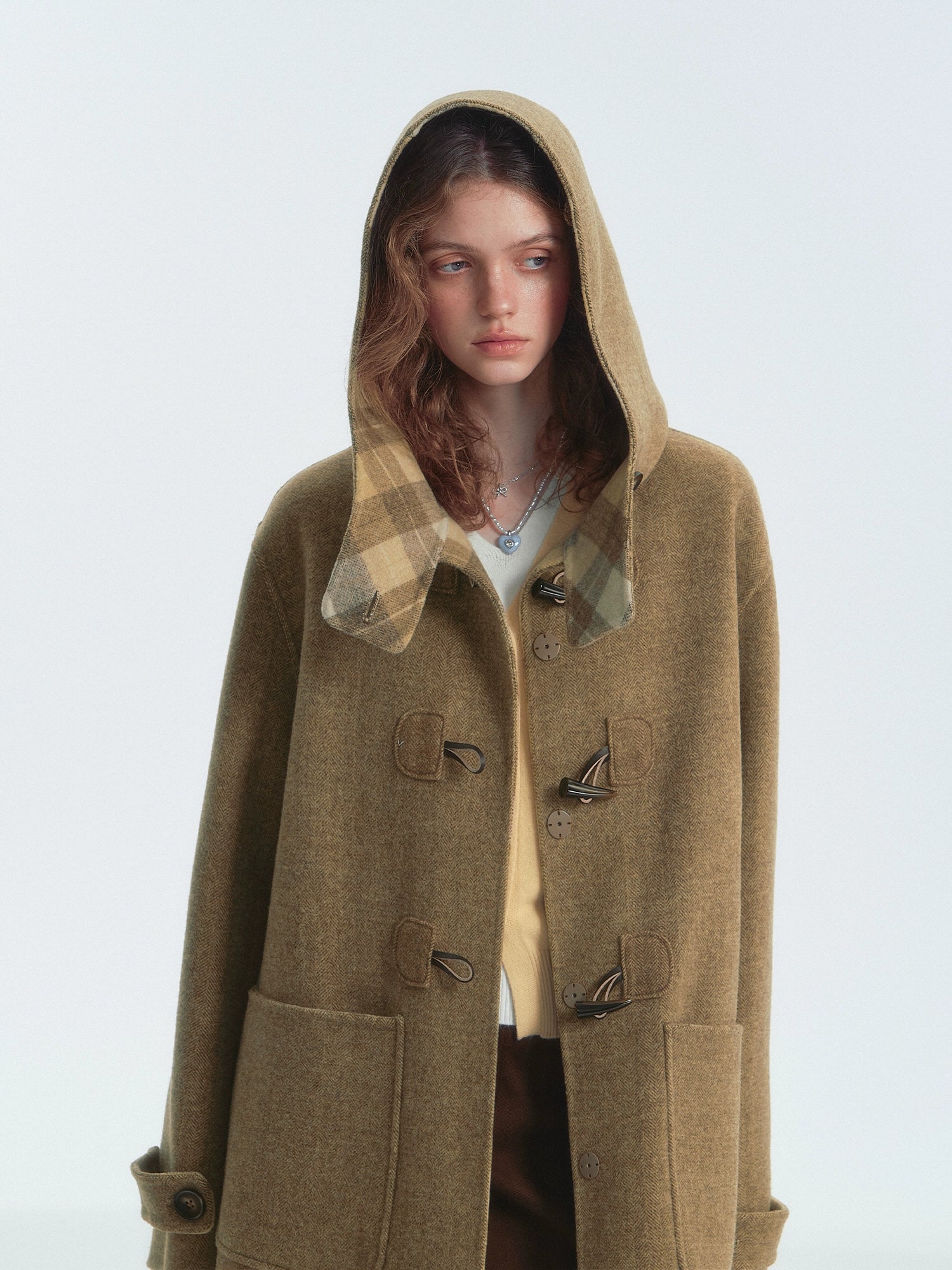 Double-Faced Wool Toggle Coat